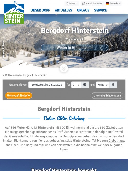 Bergdorf Hinterstein