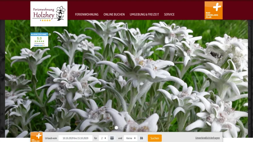 Website "Standard" für Gastgeber