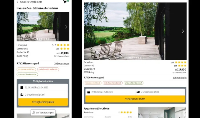 TWebshop Prototyp Buchungsstrecke