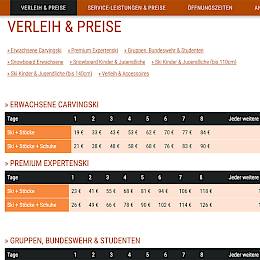Ski- & Snowboardverleih Sonthofen - Verleih & Preise