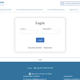 Login nach Registrierung
